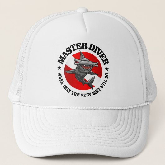 Master Diver (Hammerhead) Trucker Pet (Voorkant)