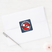 Master Diver (medaillon) Vierkante Sticker (Envelop)