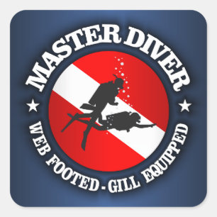 Master Diver (Medallion) Vierkante Sticker