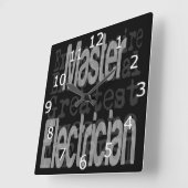 Master Electrice Extraordinaire Vierkante Klok (Hoek)
