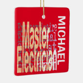 Master Electricia Extraordinaire CUSTOM Keramisch Ornament (Rechts)