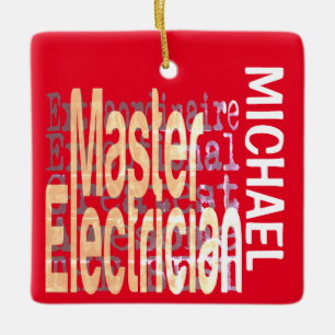 Master Electricia Extraordinaire CUSTOM Keramisch Ornament