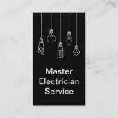 Master Electricia Modern Verticaal Visitekaartje (Voorkant)