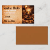 Master Electrician | Electrical Contractor Visitekaartje (Voorkant / Achterkant)