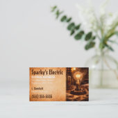 Master Electrician | Electrical Contractor Visitekaartje (Staand voorkant)