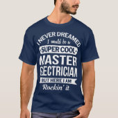Master Elektricien Gift Grappig T-shirt (Voorkant)