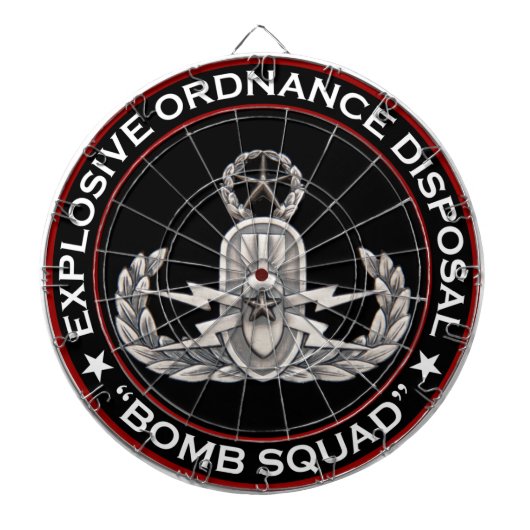 Master EOD Bomb Squad Dartbord (Voorkant)