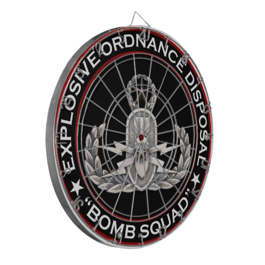 Master EOD Bomb Squad Dartbord (Voorkant Links)