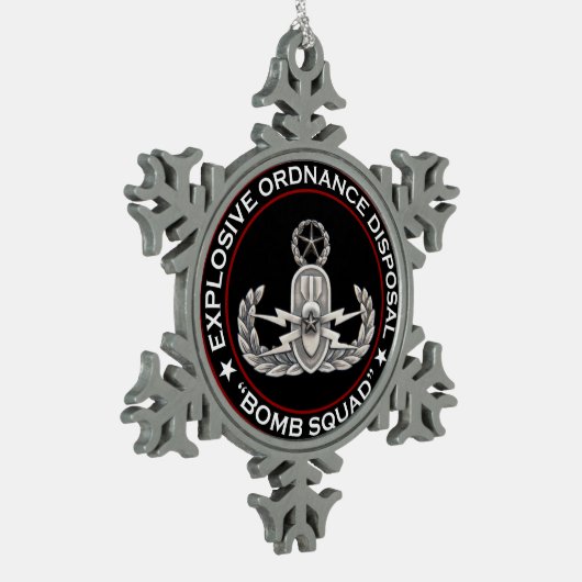 Master EOD Bomb Squad Tin Sneeuwvlok Ornament (Links)