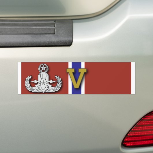 Master EOD Bronze Star "V" Bumpersticker (Op auto)