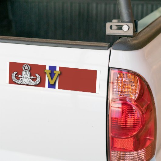 Master EOD Bronze Star "V" Bumpersticker (Op Truck)