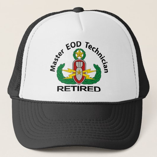 Master EOD in kleur in ruste Trucker Pet (Voorkant)