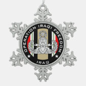 Master EOD OIF Tin Sneeuwvlok Ornament (Voorkant)