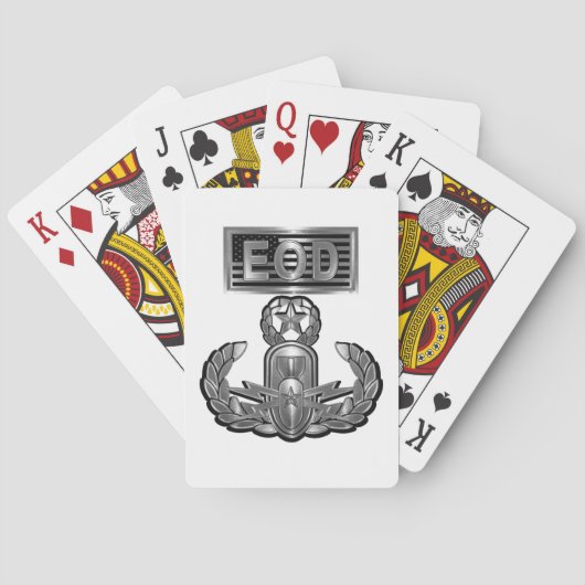 Master EOD-onderscheidingsteken Pokerkaarten (Achterkant)