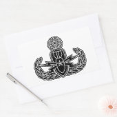 Master EOD stencil Rechthoekige Sticker (Envelop)