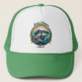 Master Fisherman gepersonaliseerd Trucker Pet (Voorkant)