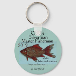 "Master Fisherman" van de wereld! Gepersonaliseerd Sleutelhanger
