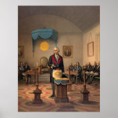 Master Freemason Washington 1870 Poster (Voorkant)