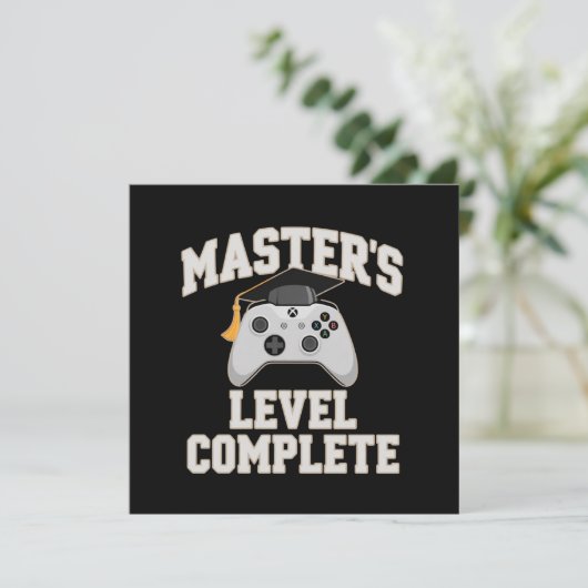 Master Gamer afstudeerklas van 2026 afstuderen Kaart (Staand voorkant)