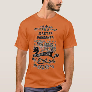 Master Gardener Birthday kerstcadeauPresent 1 T-shirt