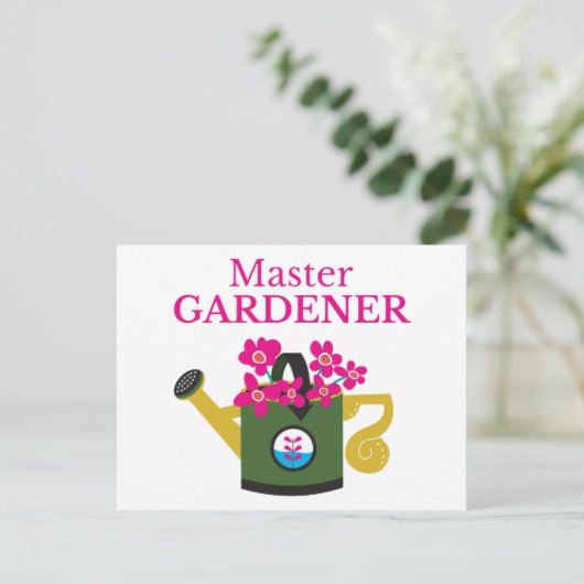 Master Gardener Briefkaart (Staand voorkant)