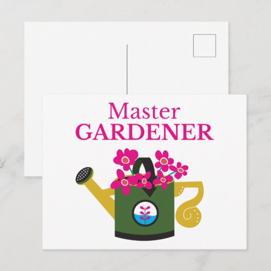 Master Gardener Briefkaart (Voorkant / Achterkant)