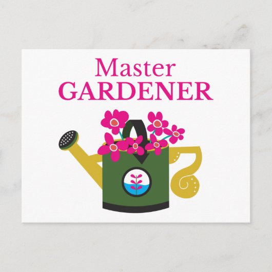 Master Gardener Briefkaart (Voorkant)