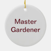Master Gardener Desert Landscaper Foto Rood Plant Keramisch Ornament (Achterkant)
