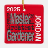 Master Gardener Extraordinaire CUSTOM Keramisch Ornament (Voorkant)