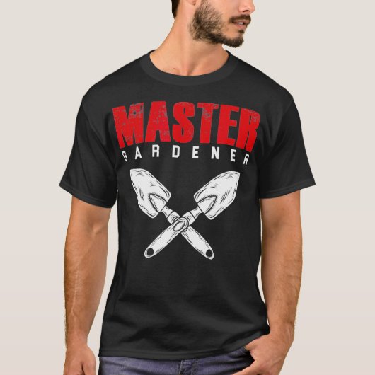 Master Gardener Garden Gardening Gereedschap T-shirt (Voorkant)