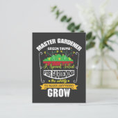 Master Gardener Green Thumb Plant Flower Briefkaart (Staand voorkant)