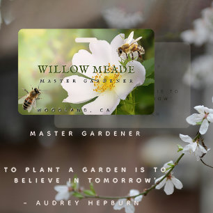 Master Gardener ID-badge met bloem en bijen Badge