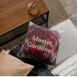 Master Gardener Kust Plant Foto Rood Succulent Kussen
