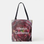 Master Gardener Kust Plant Foto Rood Succulent Tote Bag (Achterkant)