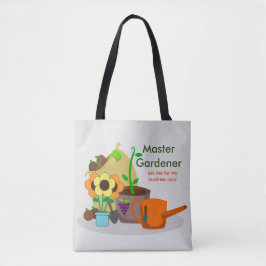 Master Gardener Print over de hele boodschappentas Tote Bag