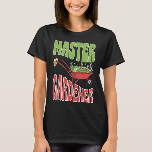 Master Gardener Vegetable Gardening Plant Lover T-shirt (Voorkant)