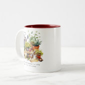 Master Gardener's Life Tweekleurige Koffiemok (Voorkant links)
