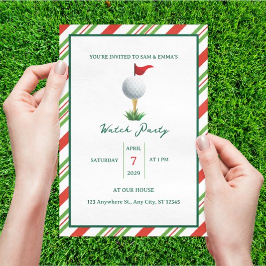 Master Golf Watch Uitnodiging voor het Kijken van