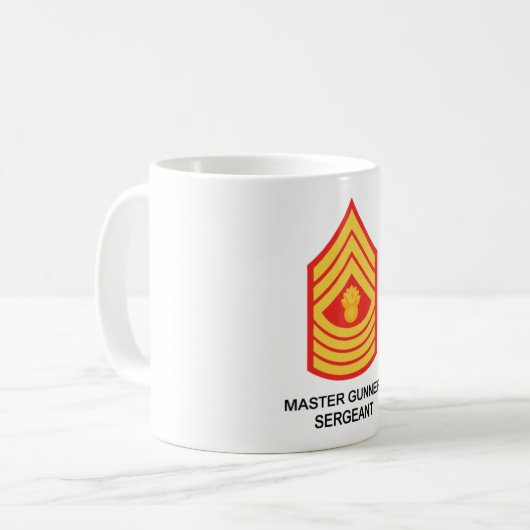 Master Gunnery Sergeant Koffiemok (Voorkant links)