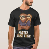 Master House Fixer Hard Werk Papa Toewijding Papa T-shirt (Voorkant)