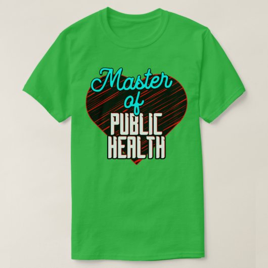 Master in de Volksgezondheid T-shirt (Design voorkant)