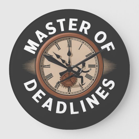 Master in deadlines grote klok (Voorkant)