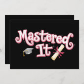 Master in IT-Afstuderen Master's Degree Afstuderen Kaart (Voorkant / Achterkant)