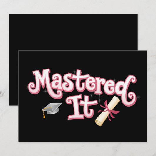 Master in IT-Afstuderen Master's Degree Afstuderen Kaart (Voorkant / Achterkant)