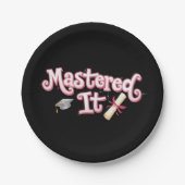 Master in IT-Afstuderen Master's Degree Afstuderen Papieren Bordje (Voorkant)