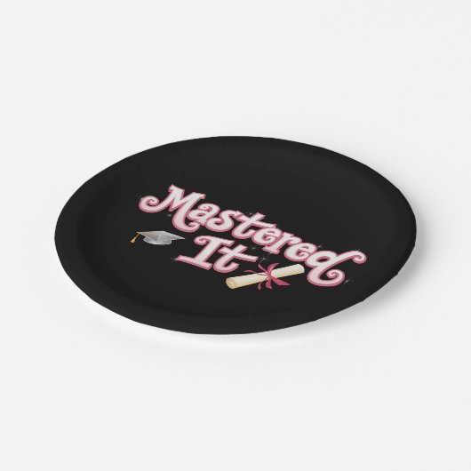 Master in IT-Afstuderen Master's Degree Afstuderen Papieren Bordje (Gekanteld)