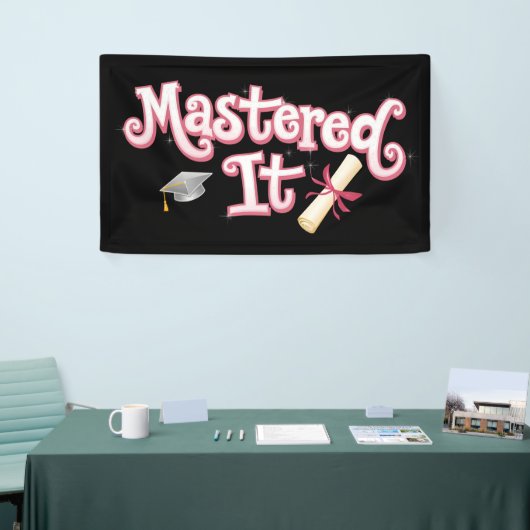 Master in IT-Afstuderen Master's Degree Afstuderen Spandoek (Beurs)