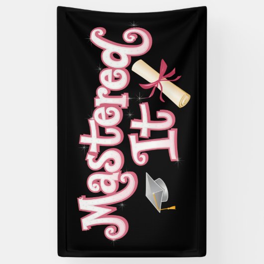 Master in IT-Afstuderen Master's Degree Afstuderen Spandoek (Verticaal)