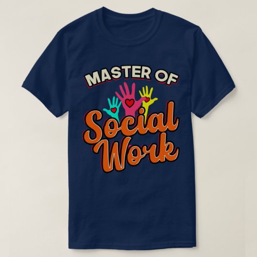 Master in Maatschappelijk Werk T-shirt (Design voorkant)