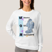 Master in multitasking Moederdag met lange mouwen T-shirt (Voorkant)